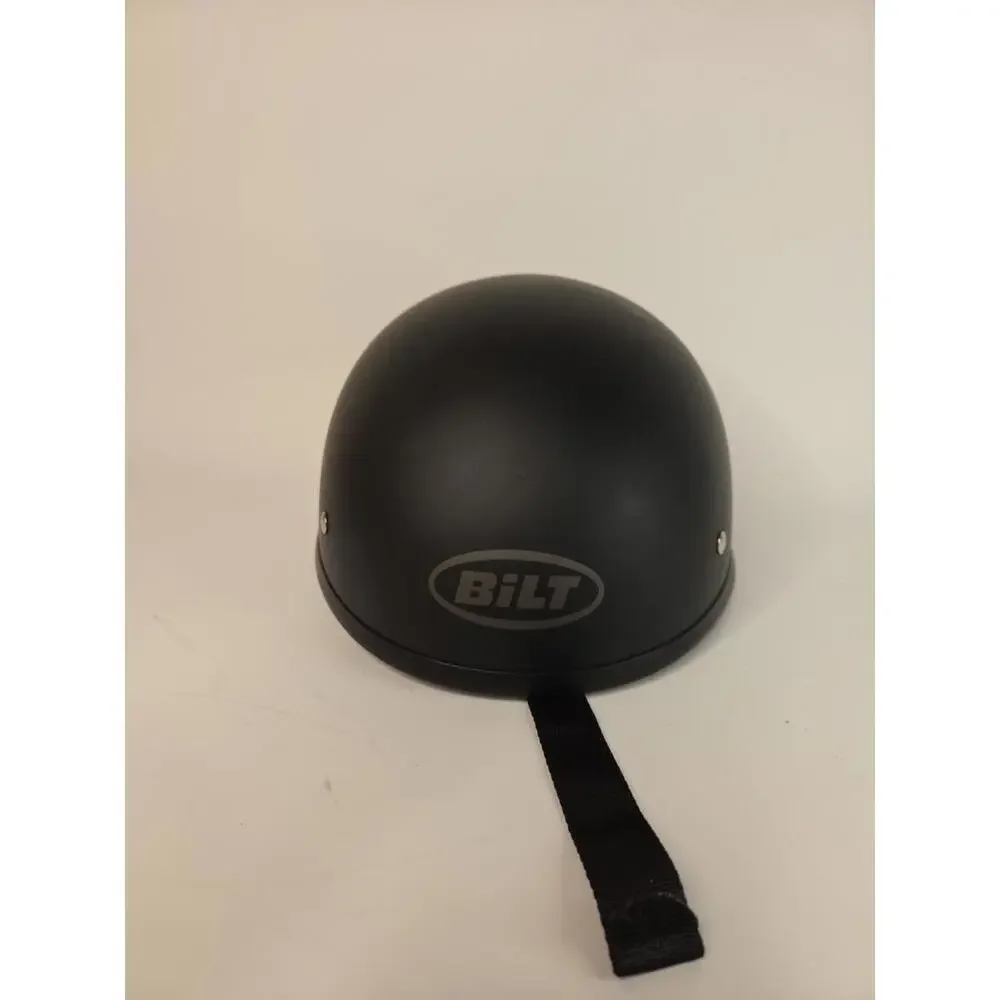 BILT Hawk 1/2 Helmet Size Small  Motorcycle Open Face Matte Black EC! DOT - Picture 2 of 5